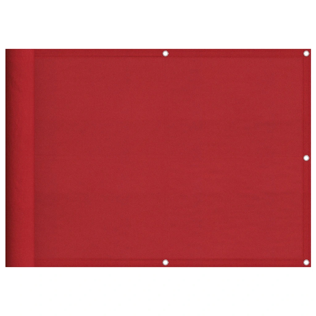 Paravento da Balcone Rosso 75x800 cm 100% Poliestere Oxford CFW6457220