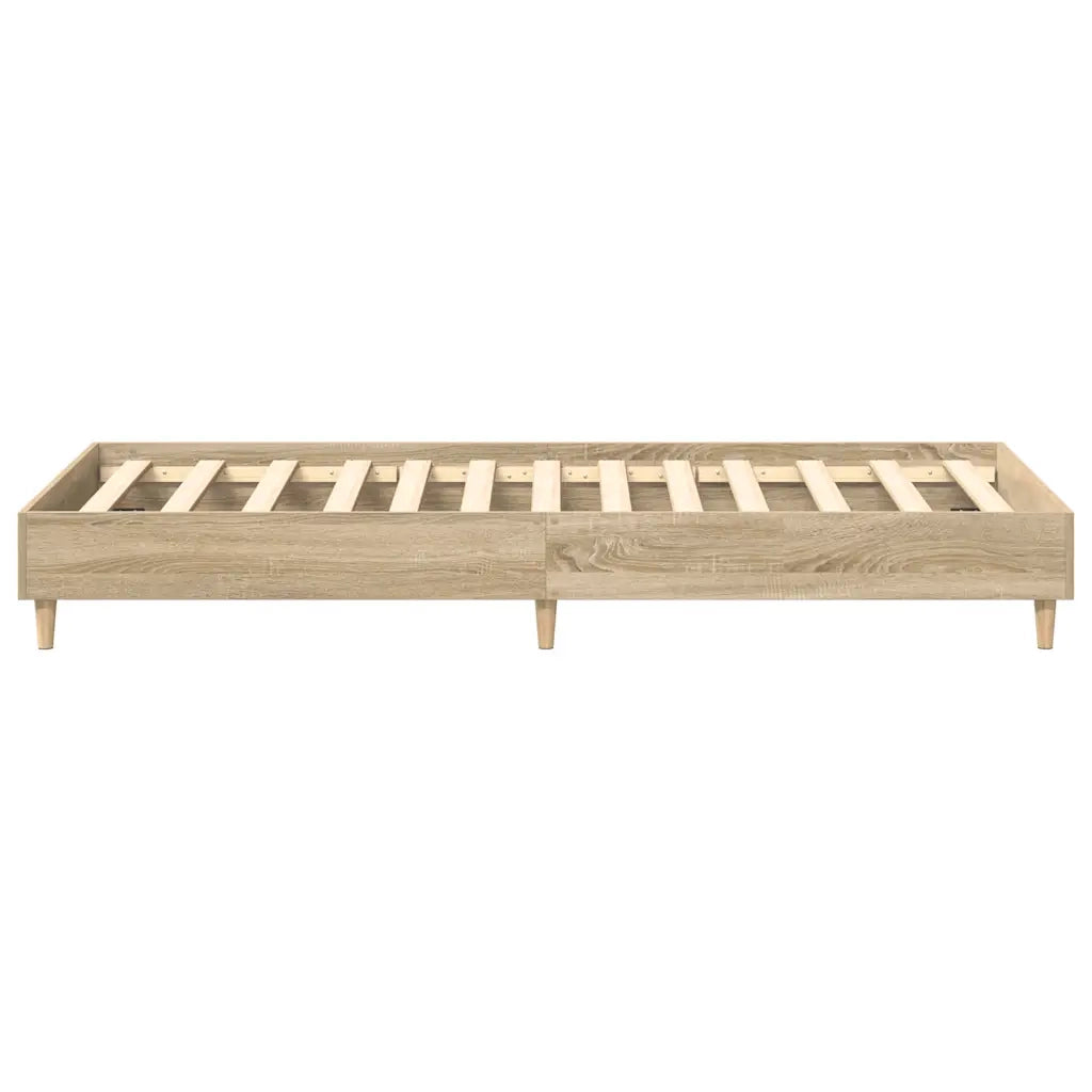 vidaXL Giroletto senza Materasso Rovere Sonoma 90x200 cm in Truciolato