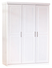 kit armadio 3 ante massello 140x55xh190 cm bianco cod:ferx.95677