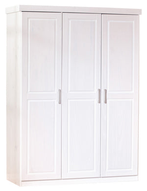 kit armadio 3 ante massello 140x55xh190 cm bianco cod:ferx.95677