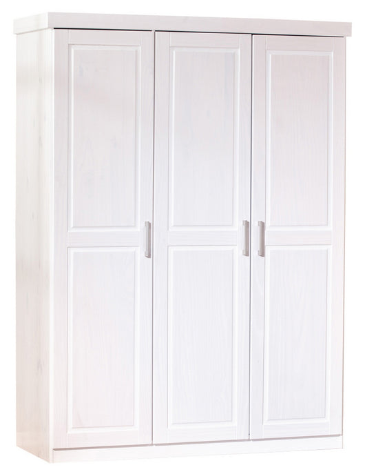 kit armadio 3 ante massello 140x55xh190 cm bianco cod:ferx.95677