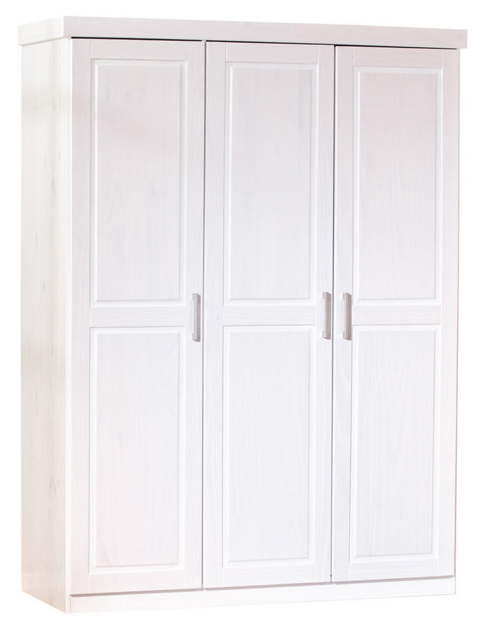 kit armadio 3 ante massello 140x55xh190 cm bianco cod:ferx.95677