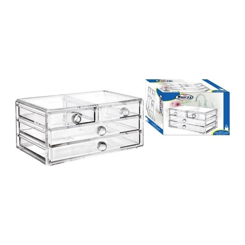 MAURY'S BEAUTY PORTATUTTO MULTIUSO 4 CASSETTI 24 X 14 X 11 CM