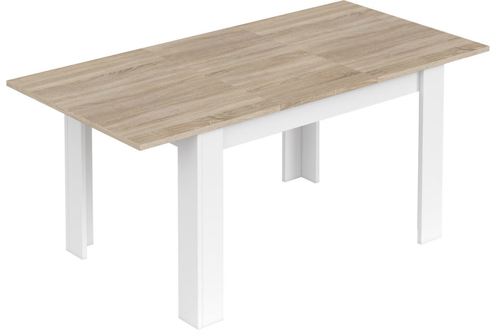 kit tavolo kendra 90x140/190xh78 cm rovere bianco cod:ferx.95686