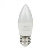 Lampadina LED candela E27 7W 4000K 630lm Ecolight
