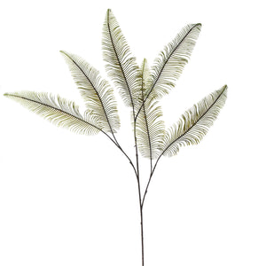 Set 3 Rami Artificiali di Cicas a 6 Diramazioni Altezza 102 cm Verde