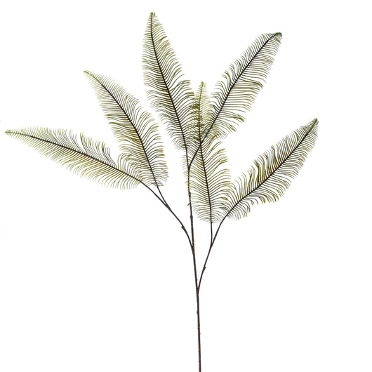 Set 3 Rami Artificiali di Cicas a 6 Diramazioni Altezza 102 cm Verde