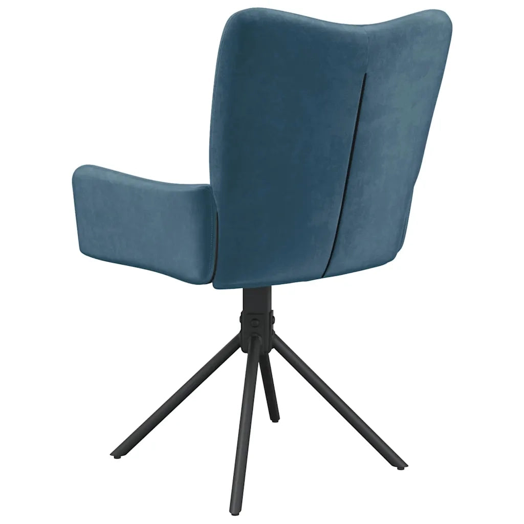 Sedie da Pranzo Girevoli 2 pz Blu in Velluto per interno cod mxl 29624
