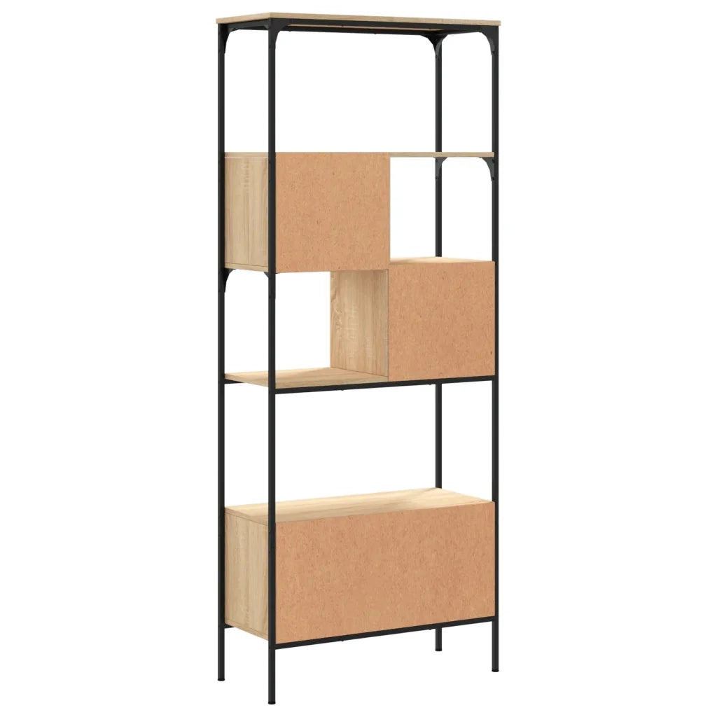 Libreria 5Ripiani Rovere Sonoma 76x33x188,5cm Legno Multistrato 839004