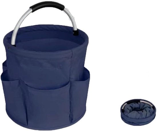 Cassa da attrezzi - Borse di stoccaggio - Tasca di stoccaggio - per uso portatile in giardino, bagno e interni - 28× 28CM (blu)