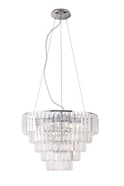Lampadario glamour cromato cristallo Ø60 15xG9 MONACOP Maxlight