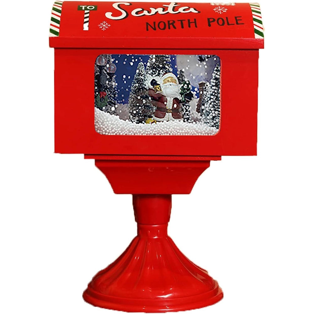 Buca delle Lettere Babbo Natale Luminosa Decorazione Cassetta Postale Natalizia