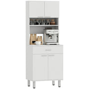 Credenza Bianca in Legno ¨C Zephmum ¨C 60x40x160cm