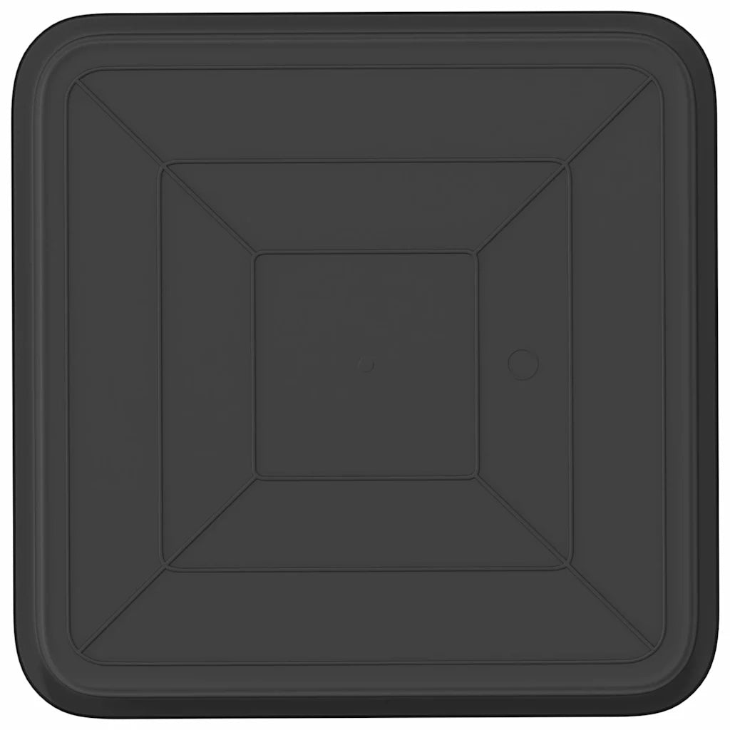 Vassoio Quadrato per Fiori 24 pz Nero 36 x 36 x 2.5 cm CFW4266848