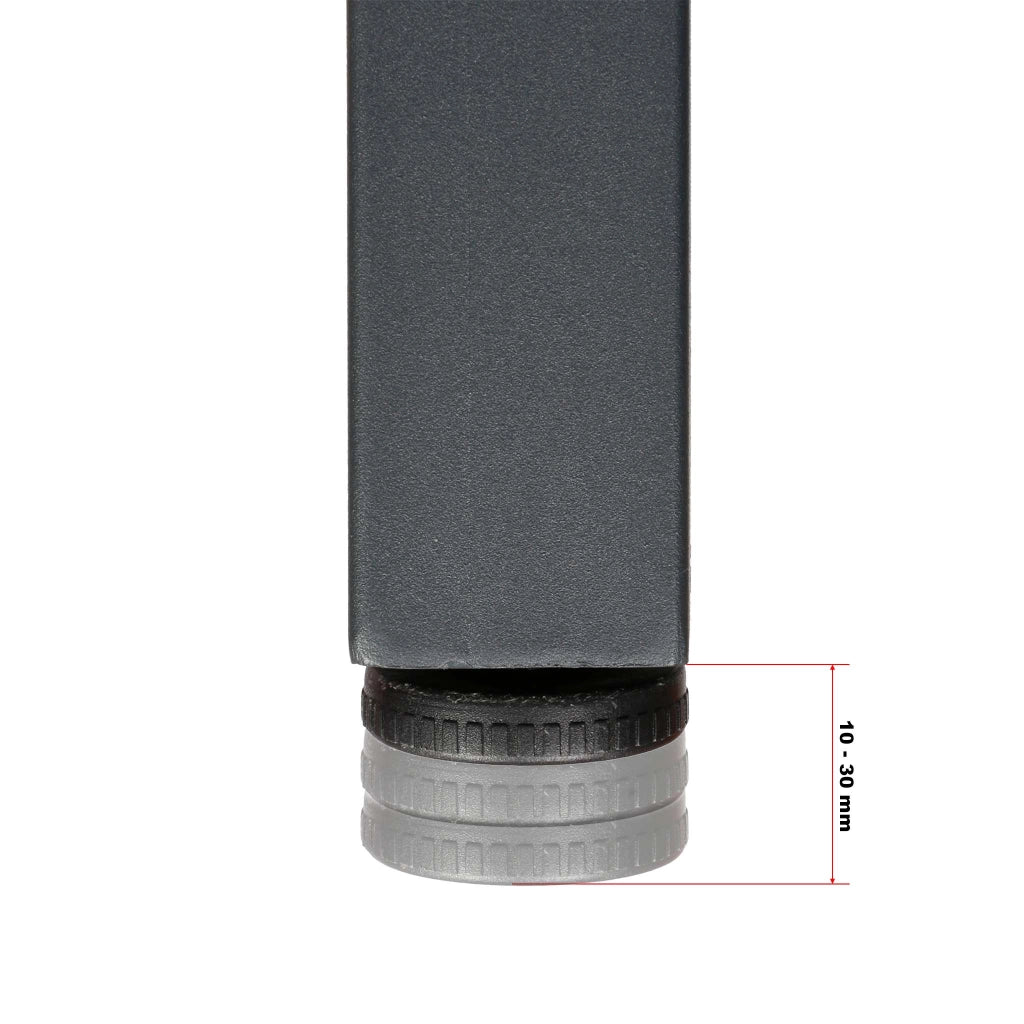 Telaio per banco da lavoro in acciaio antracite-rosso, gambe per banco da lavoro, telaio per tavolo 150 x 57 x 81 cm