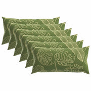 Federa 6 pcs HEERLEN Design a foglia 40 x 80 cm Poliestere 910037