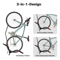 Portabici verticale autoportante, 53x11x120 cm, per biciclette 24-29"