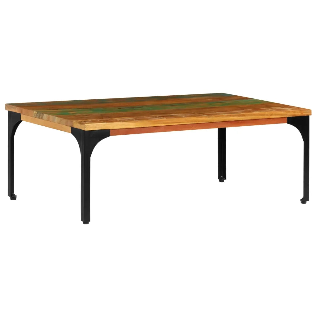 Tavolino da CaffÃ¨ 100x60x35 cm Legno Massello di Recupero cod mxl 13535