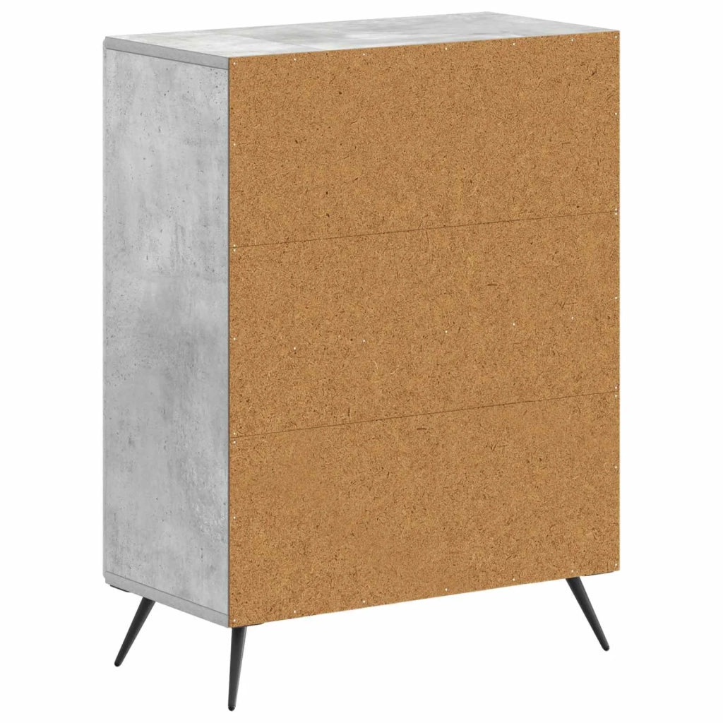 Mobiletto da Bagno BREDA Grigio Cemento 59,5 x 31 x 80 cm 897498