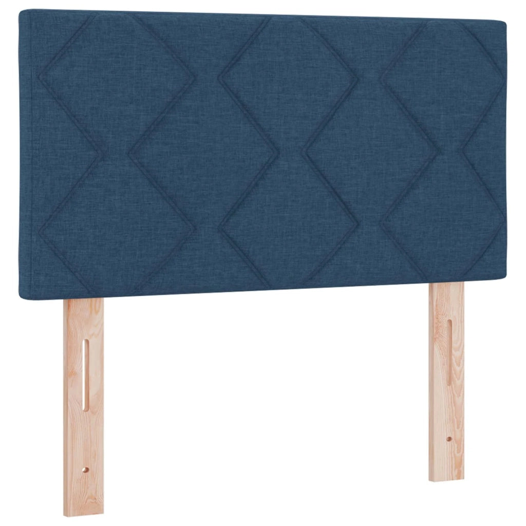 Letto box spring con materasso Blu 80 x 200 cm Tessuto 3450361