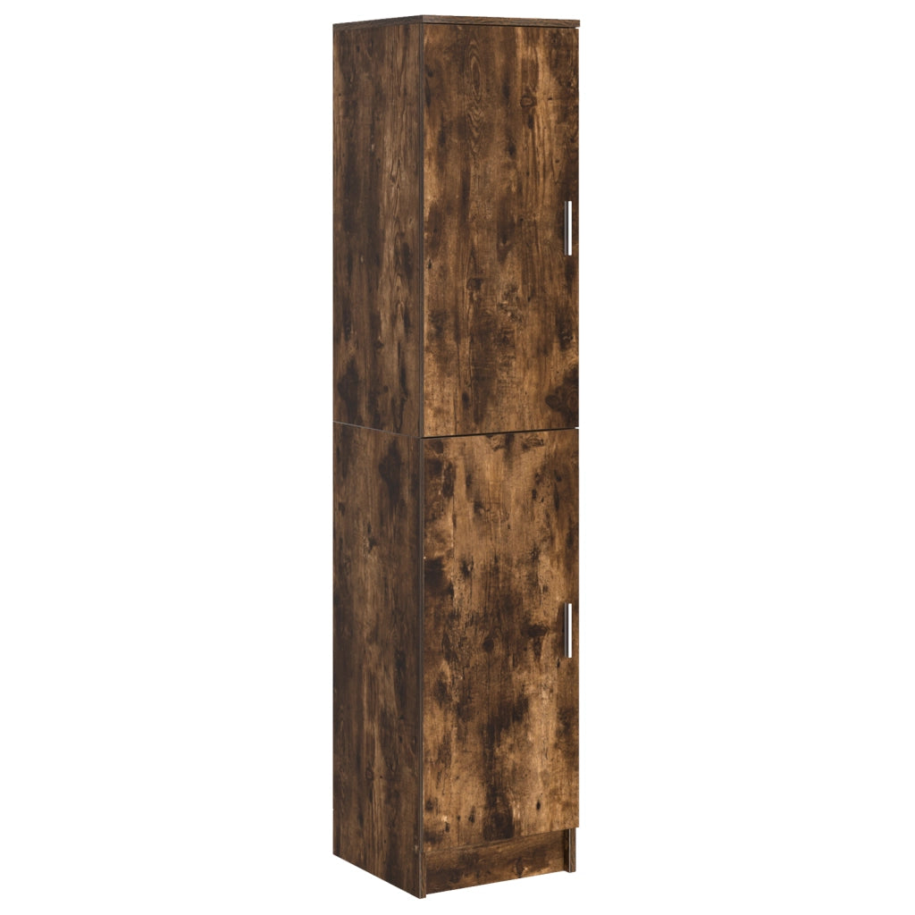 Scrivania con spazio di archiviazione rovere affumicato legno ingegnerizzato