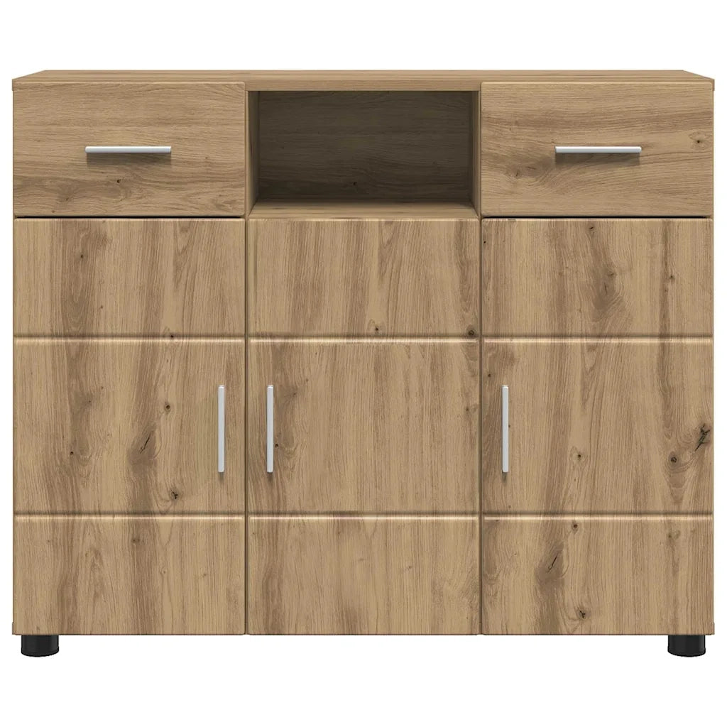 Credenza con Cassetto-Buffet-Armadio da cucina rovere artigianale 88,5 x 30,5 x 73 cm