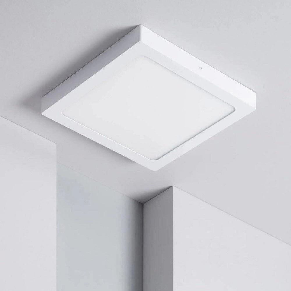 Trade Shop - Plafoniera Pannello Led 24 Watt Quadrato Cct Tre Colorazione Di Luce P300b-q3c -