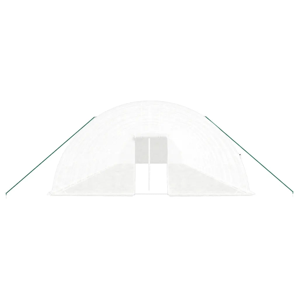 Serra con Telaio in Acciaio Bianco 120 mÂ² 20x6x2,85 m
