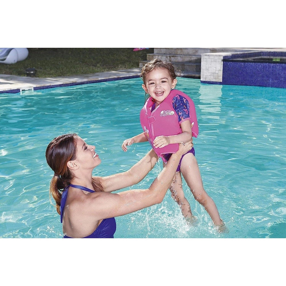 Trade Shop - Giubbotto Salvagente Giubbetto Swim Safe Gilet Gonfiabile Bambini Maniche 32147 -