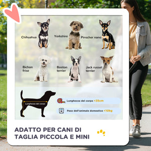 Passeggino per Cani Pieghevole 75x45x97 cm Peso Max 10 kg con Cestino e Portabicchiere Blu Scuro