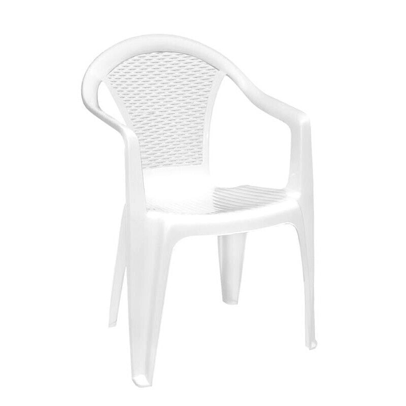 MAURY'S KORA SEDIA IMPILABILE DA ESTERNO BIANCA 55 X 54 X H82 CM