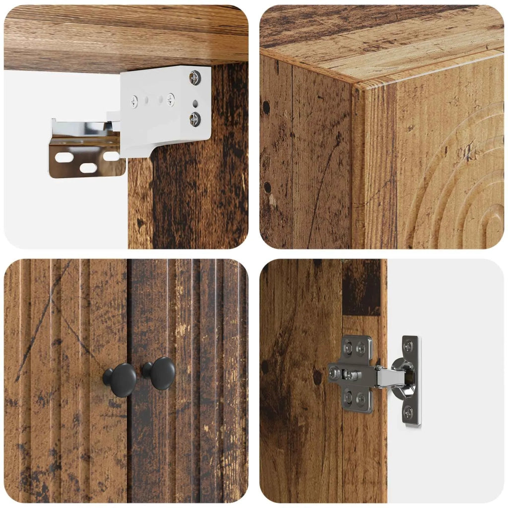 Set di armadi 2 pcs 66 x 34,5 x 95 cm Legno ingegnerizzato
