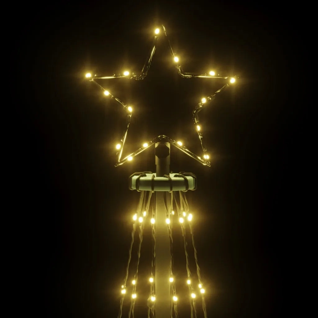 Albero di Natale a Cono Bianco Caldo 732 LED 160x500 cm 343494