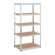 Ripiani per carichi pesanti 90 x 60 x 180 cm supporti 5 x 175 kg grigio 14_0008094