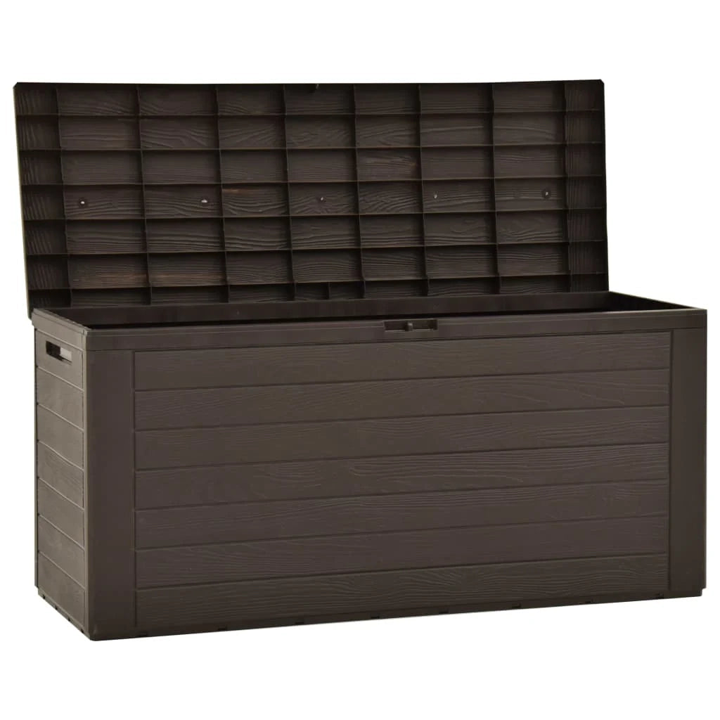 Cassapanca da giardino 116 x 44 x 55 cm marrone 02_0013095