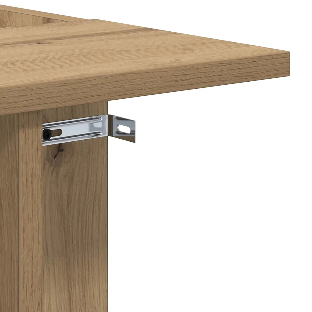 Tavolino Rovere artigianale 35 x 40 x 55 cm Legno multistrato
