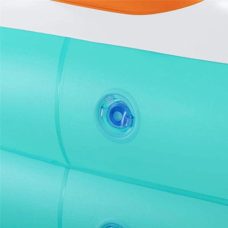 BESTWAY PISCINA BASKETBALL CON PALLA E 1 TOPPA DI RIPARAZIONE PER BAMBINI DAI 3 ANNI + 251X168X102 CM