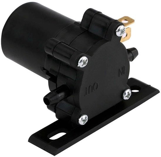 Pompa per lavavetri universale - Motorpomp - Migliora la sicurezza di guida - Nero - Pompa per lavavetro - Pulizia affidabile del parabrezza - Adatto per...