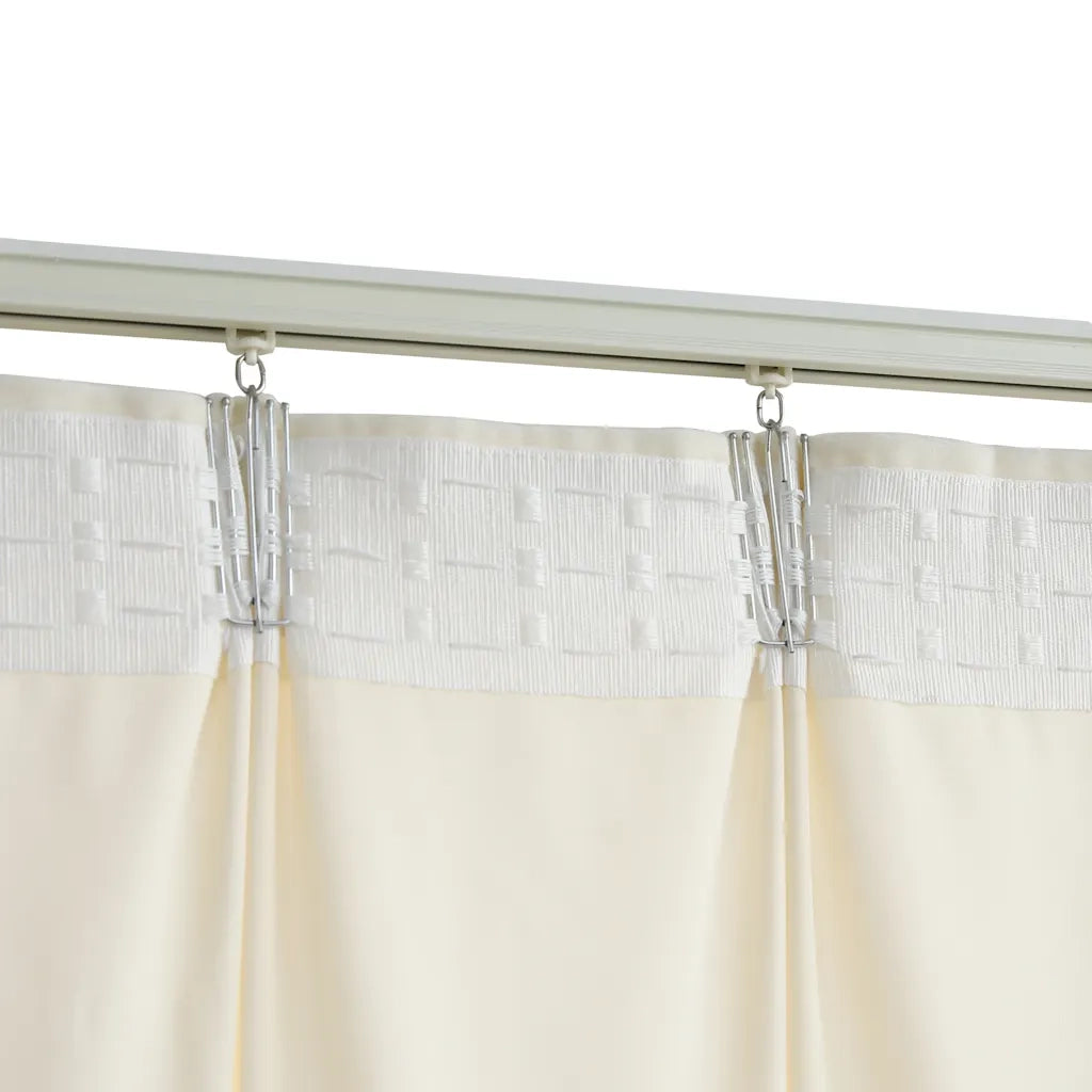 Tenda Oscurante con Ganci Crema in Velluto 290x245 cm 134519