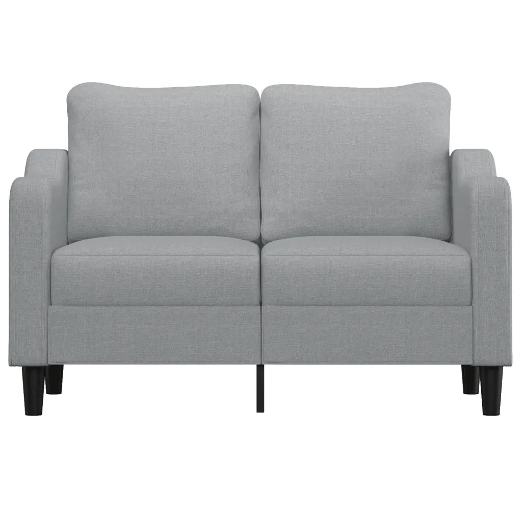 Divano a 2 Posti Grigio Chiaro 120 cm in Tessuto 359351