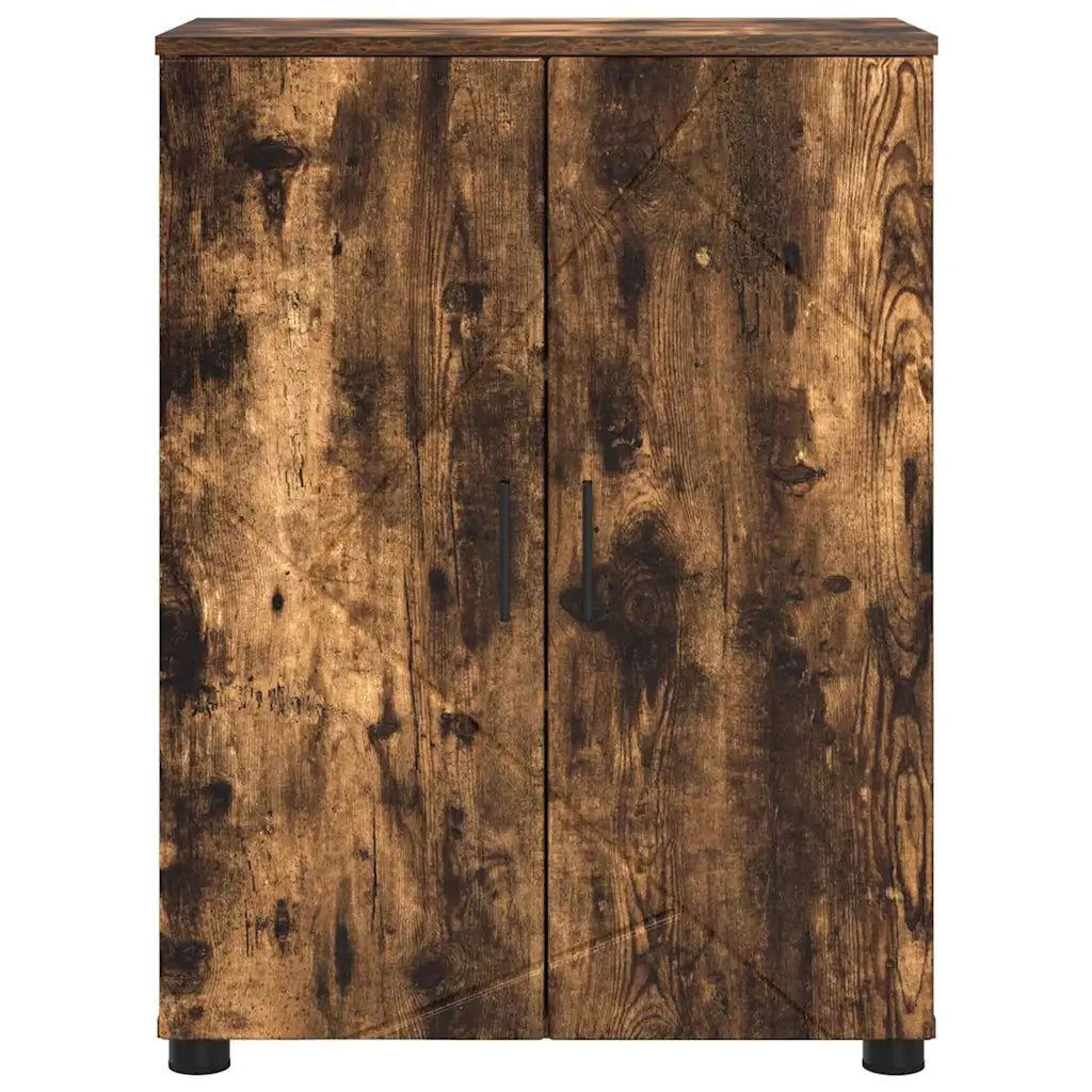Mobile da Bagno con archiviazione Rovere fumé 60 x 35 x 80 cm