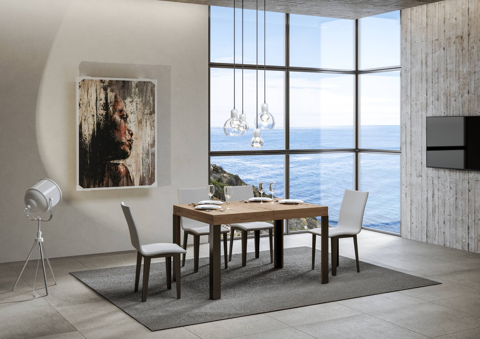 Tavolo Allungabile 130-234x90x77 cm Linea Quercia Naturale