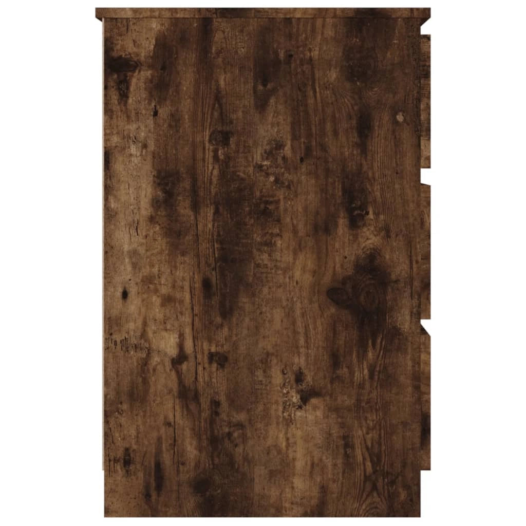 Scrivania da ufficio postazione di lavoro mobile per computer studio rovere affumicato 140 x 50 x 77 cm legno ingegnerizzato marrone 02_0023586