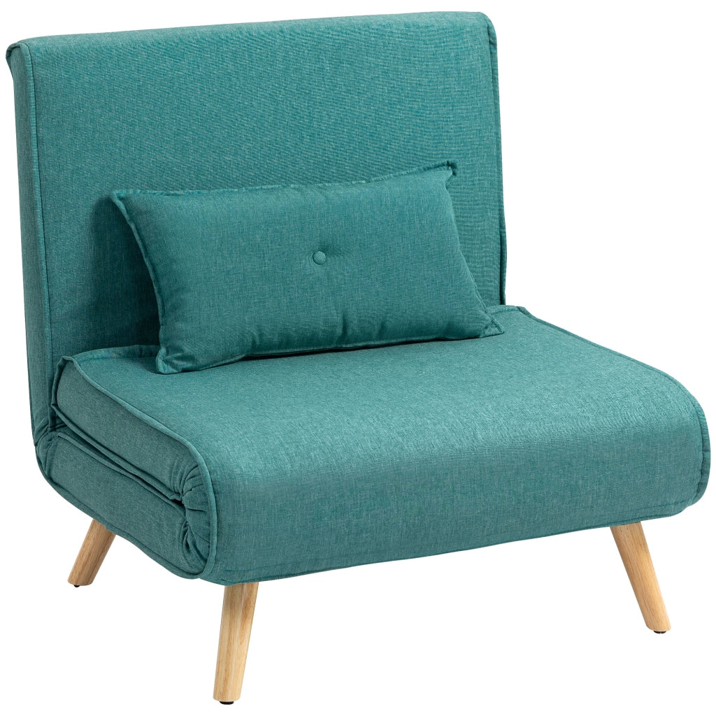 Divano letto a scomparsa 1 posto con cuscino ¨C zephmum ¨C verde