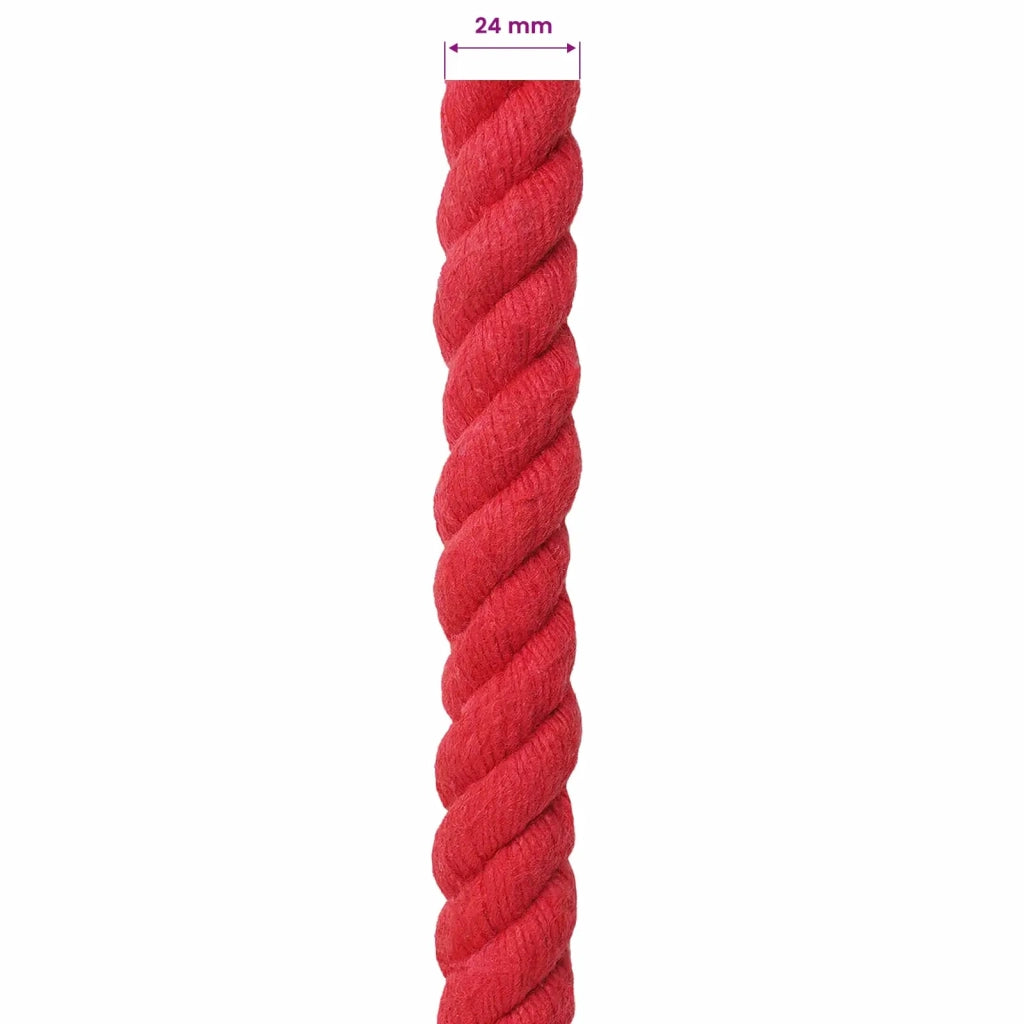 Corda Rosso 2,4 x 2,4 x 5000 cm Cotone
