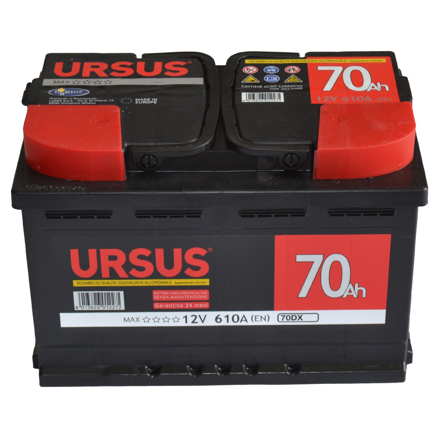 BATTERIA X AUTO URSUS 70 Ah