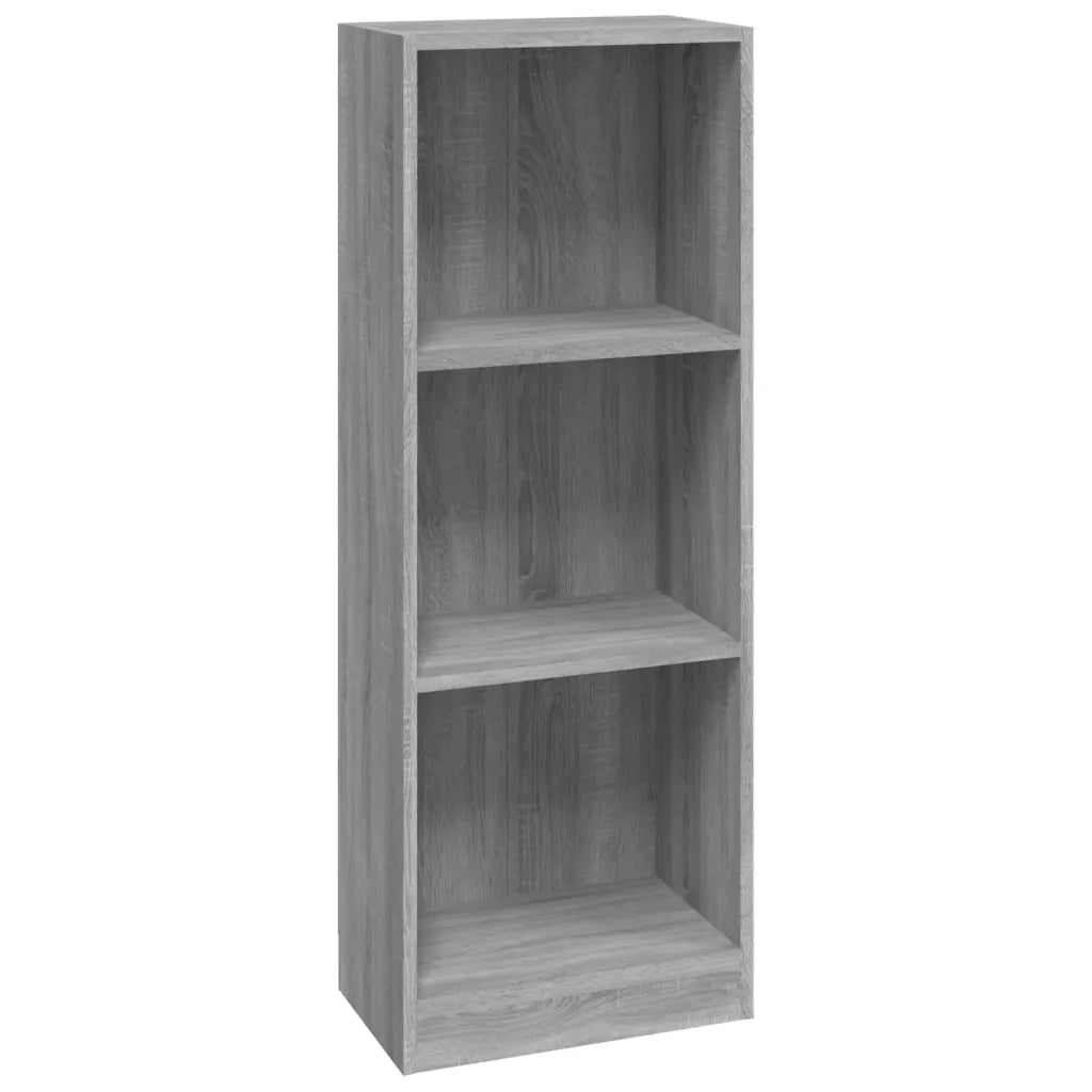 Libreria 3 Ripiani Grigio Sonoma 40x24x109 cm Legno Multistrato 819255