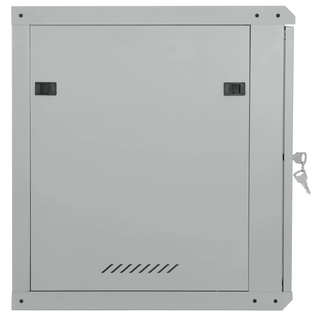 Armadio di rete a parete dal design industriale per ufficio 60 x 45 x 65 cm acciaio grigio 02_0059071