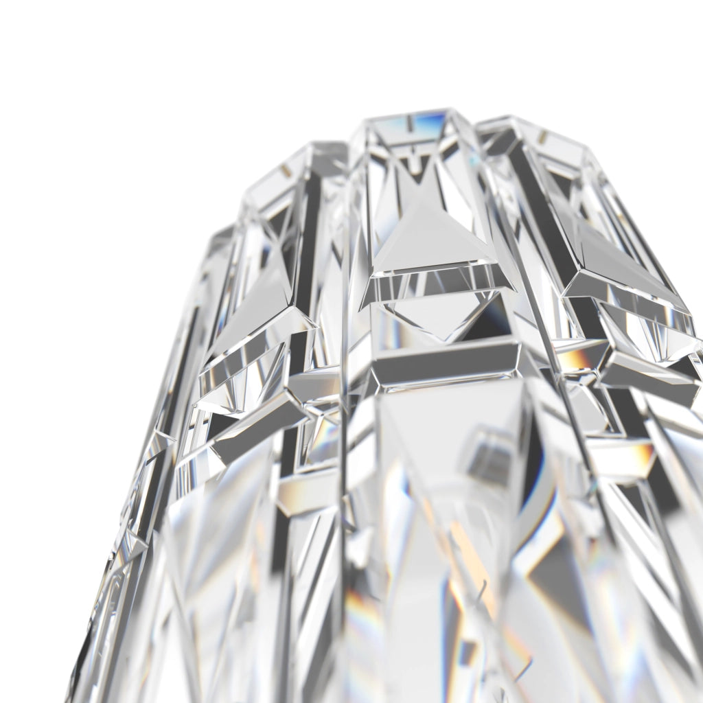 Maytoni applique contemporanea Facet 1 luce E14 cromo metallo vetro