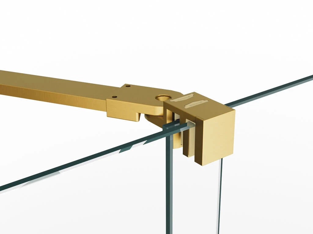 Box doccia angolare KENNA apertura al vertice 90x75 cm (85-90/70-75) nero opaco vetro trasparente